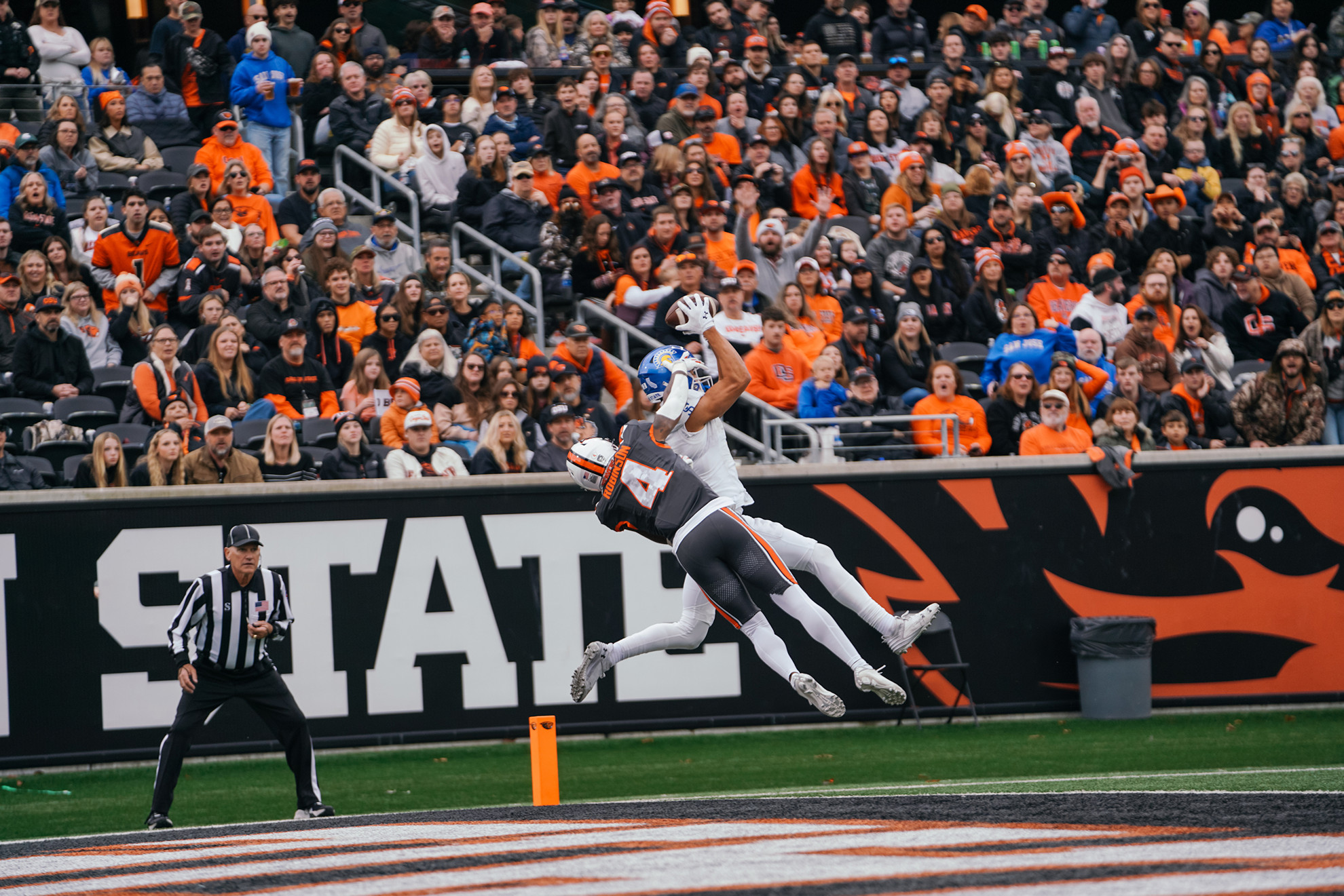Eget, Nash and Harvey Lead the Spartans Past Oregon State, 24-13