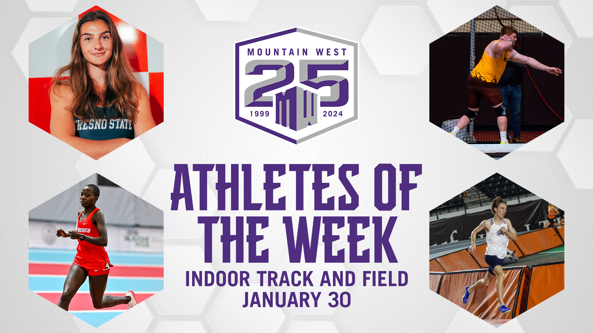 Mountain West Indoor Track & Field Athletes of the Week - Jan. 30