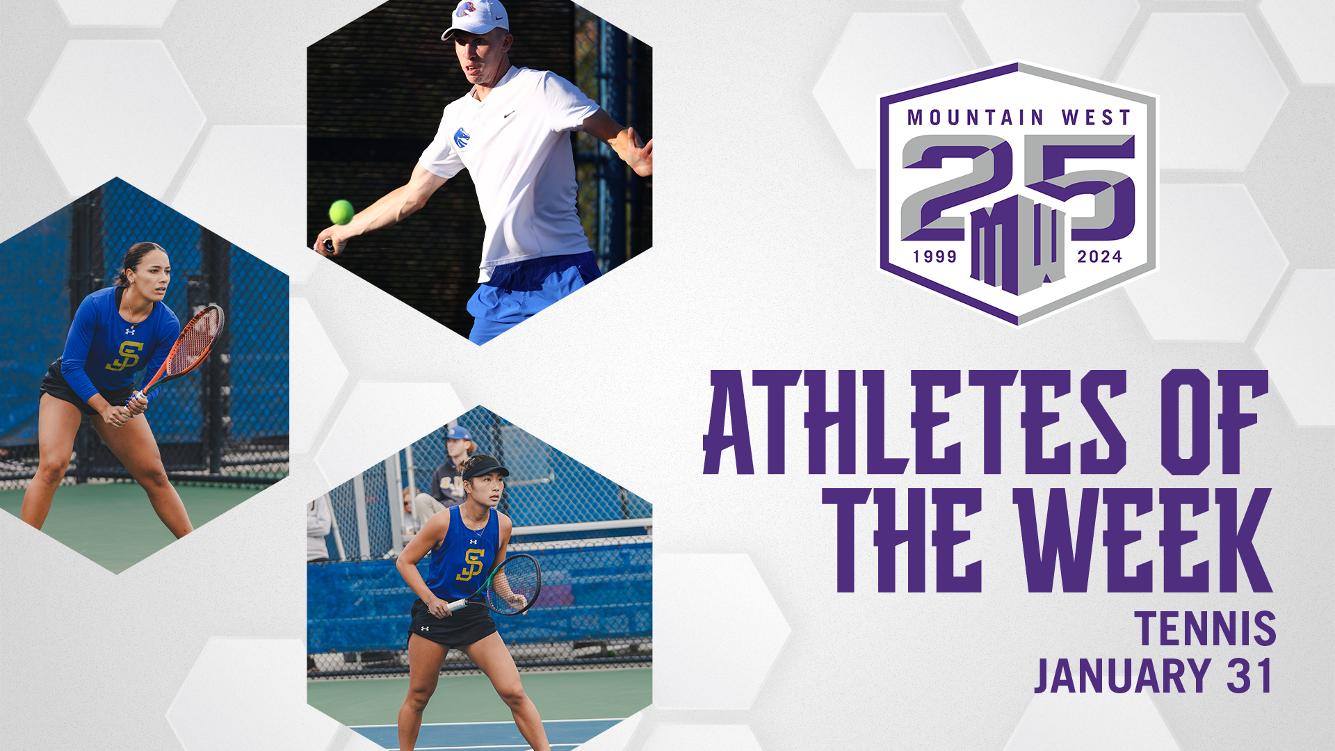 MW Tennis Players of the Week - Jan. 31