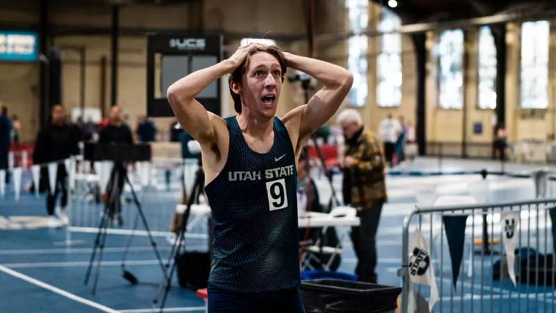 Landon Bott Breaks School Record as Utah State Track & Field Shines at Roman Ruiz Speed and Power and UW Invitationals