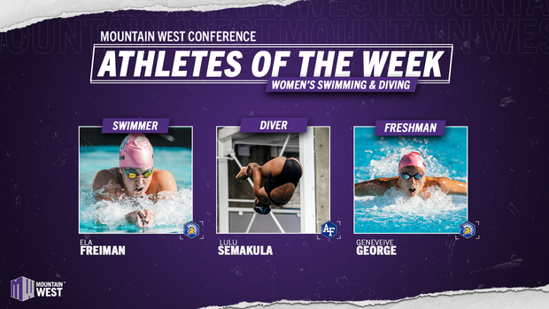 Mountain West Women's Swimming & Diving Athletes of the Week - Oct. 21