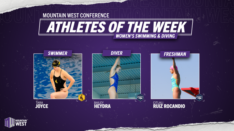 Mountain West Women’s Swimming & Diving Athletes Of The Week – Dec. 23