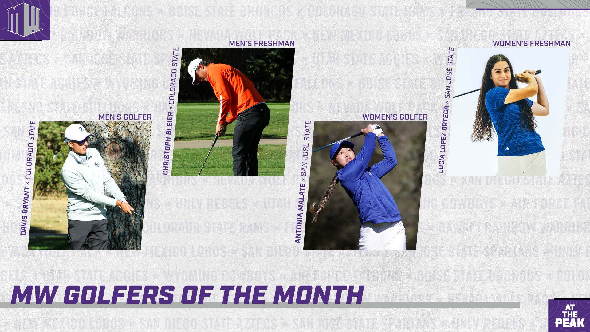 2021 MW Golfers of the Month - September