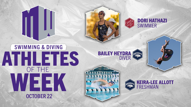 MW Swimming and Diving Athletes of the Week - Oct. 22