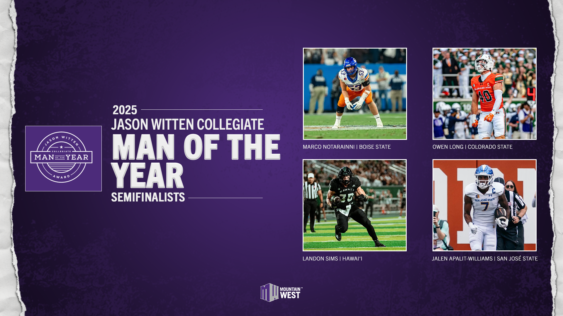 Four Named to Jason Witten Collegiate Man of the Year Watch List