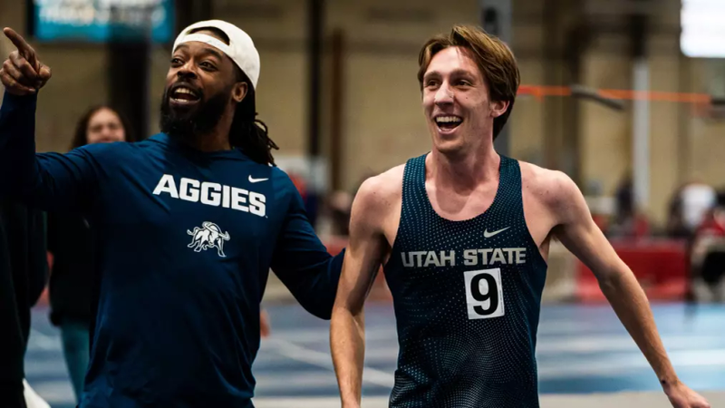 Bott Breaks Own School Record in Utah State Track & Field’s Regular Season Finale