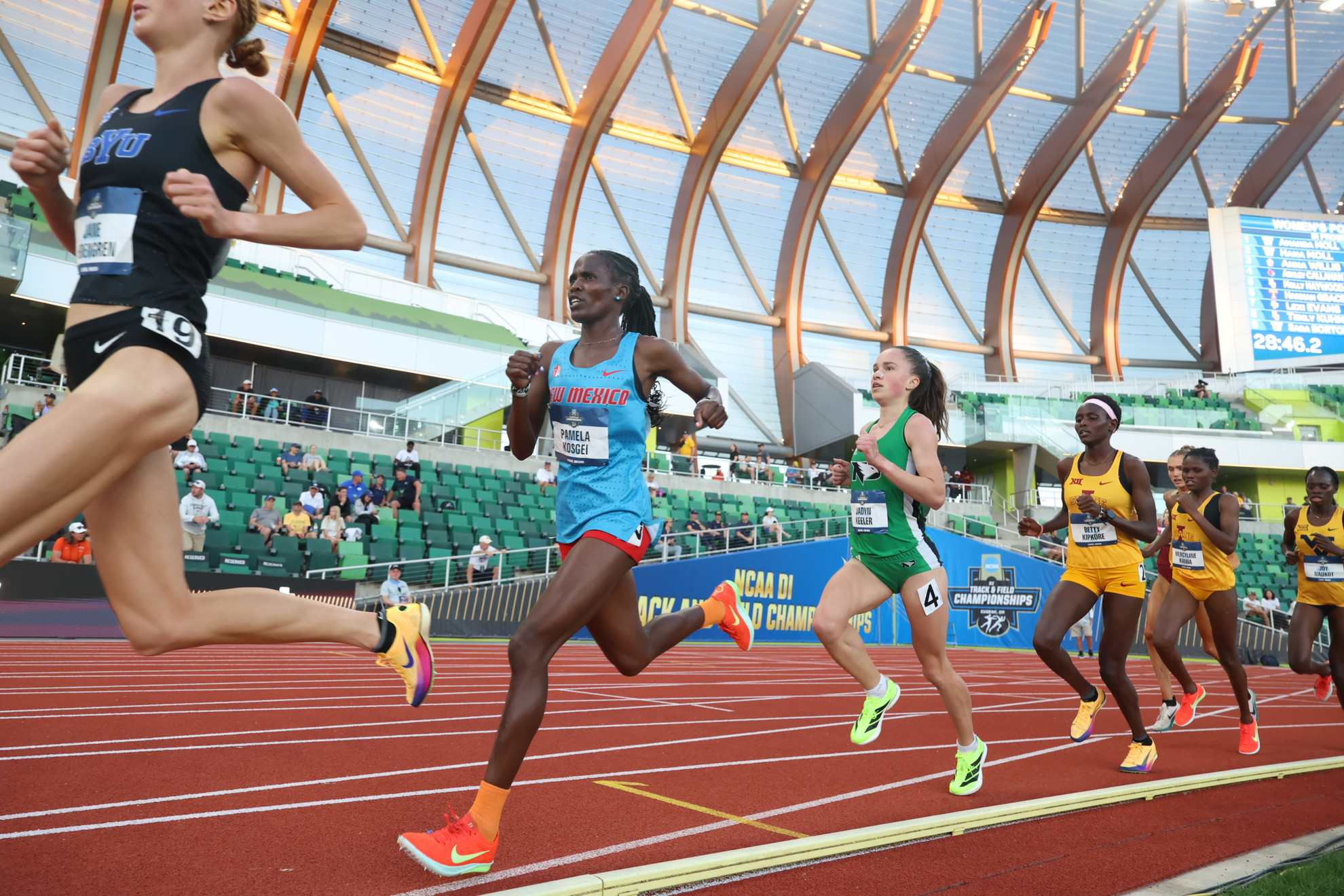 Kosgei Finishes Runner-Up in 10,000 Meters at NCAA Championships