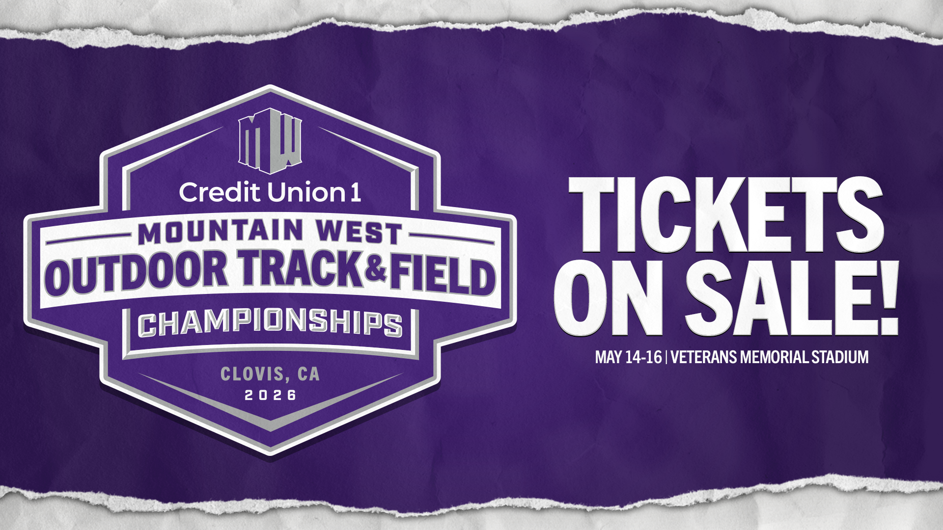 Tickets for Credit Union 1 MW Outdoor Track & Field Championships On Sale Now