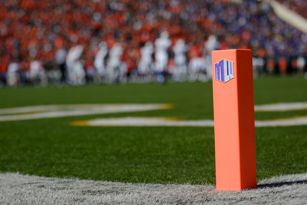 Mountain West Football Pylon Hughes Stadium Colorado State