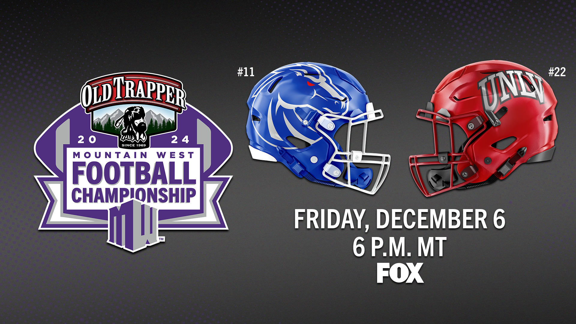 Boise State to Host UNLV in Old Trapper Mountain West Football Championship