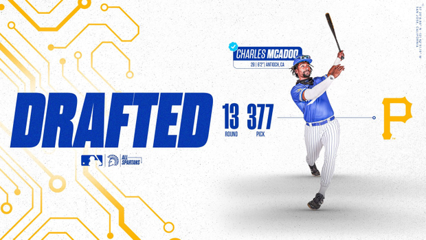 SJSU's McAdoo Selected by Pirates in 13th Round of MLB Draft