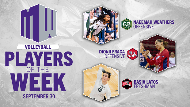 MW Volleyball Players of the Week - Sept. 30