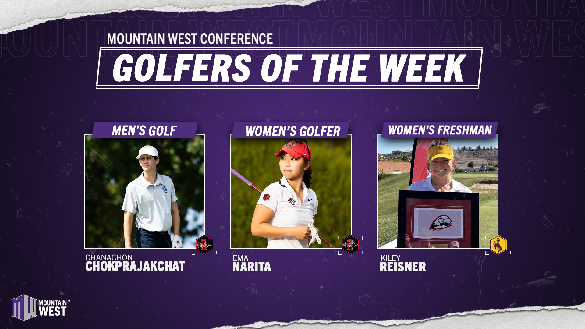 Mountain West Men's and Women's Golfers of the Week - March 13