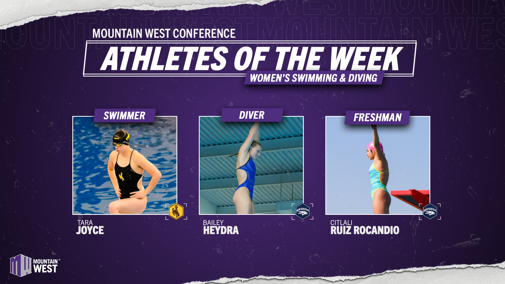 Mountain West Women’s Swimming & Diving Athletes Of The Week – Dec. 23