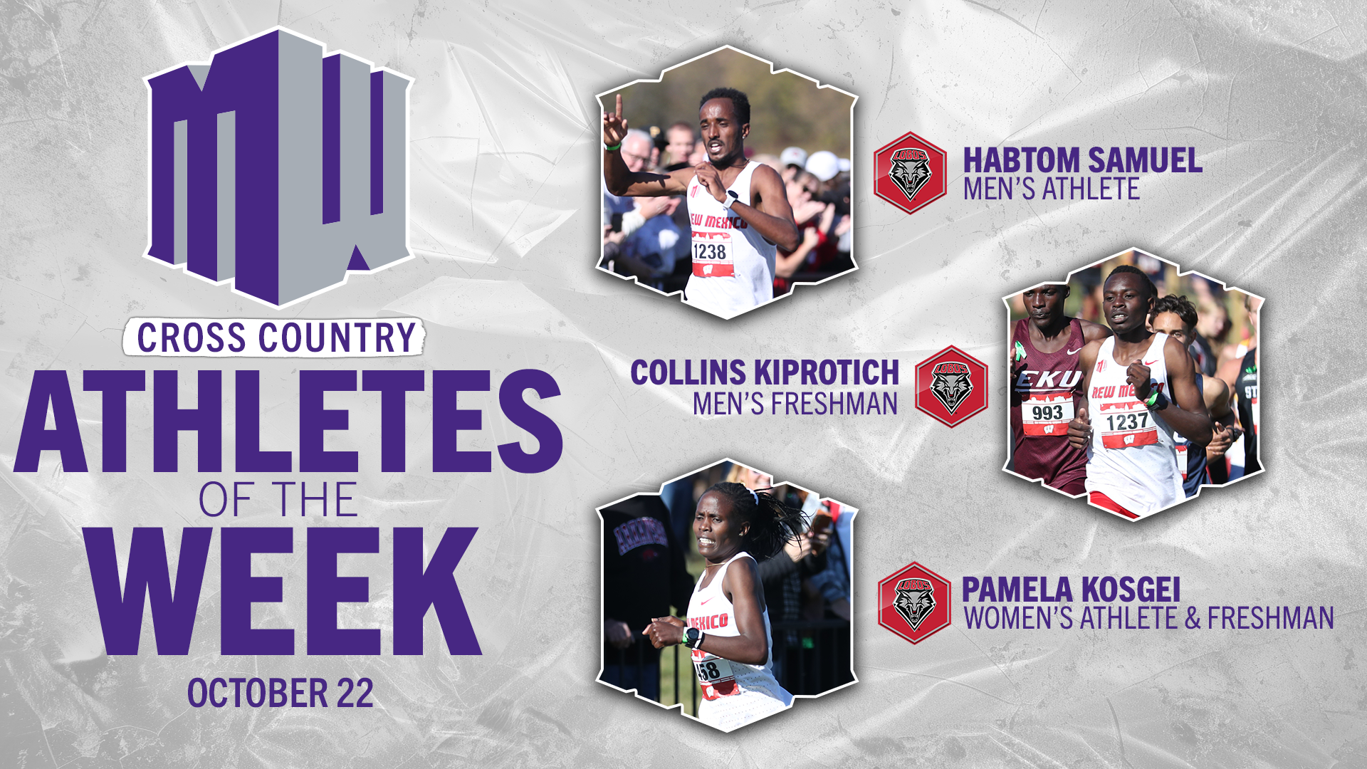 Mountain West Cross Country Athletes of the Week - Oct. 22