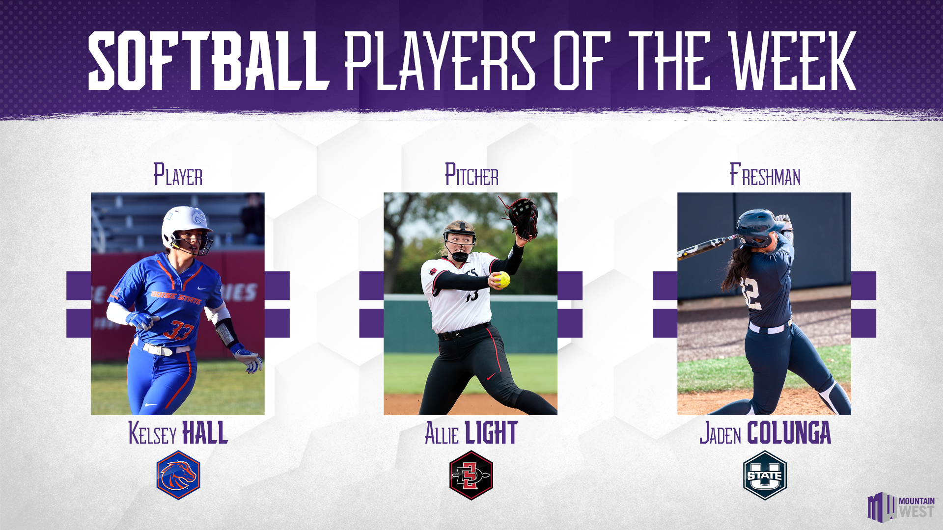 MW Softball Players of the Week - April 11