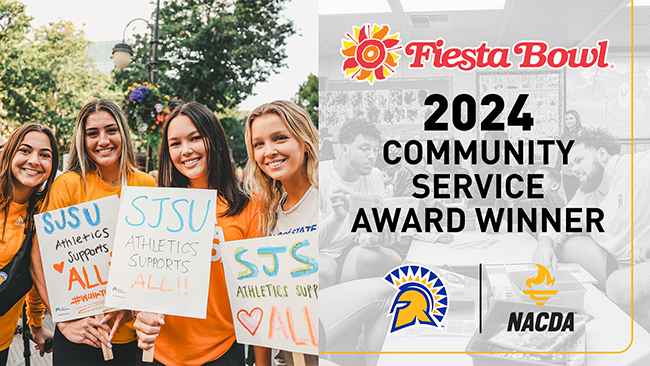 NACDA and the Fiesta Bowl Honor San José State University as 2024 Community Service Award Winner