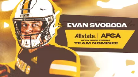 Evan Svoboda Named Nominee for 2025 Allstate AFCA Good Works Team