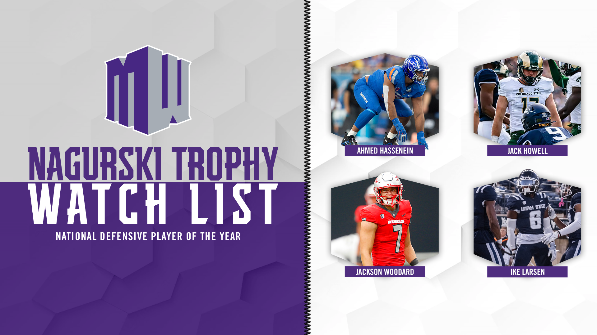 Four MW Players on Nagurski Trophy Watch List