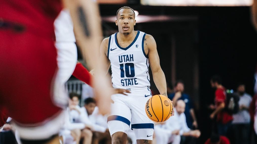 No. 22 Utah State Men’s Basketball Survives Upset Bid With 77-73 ...