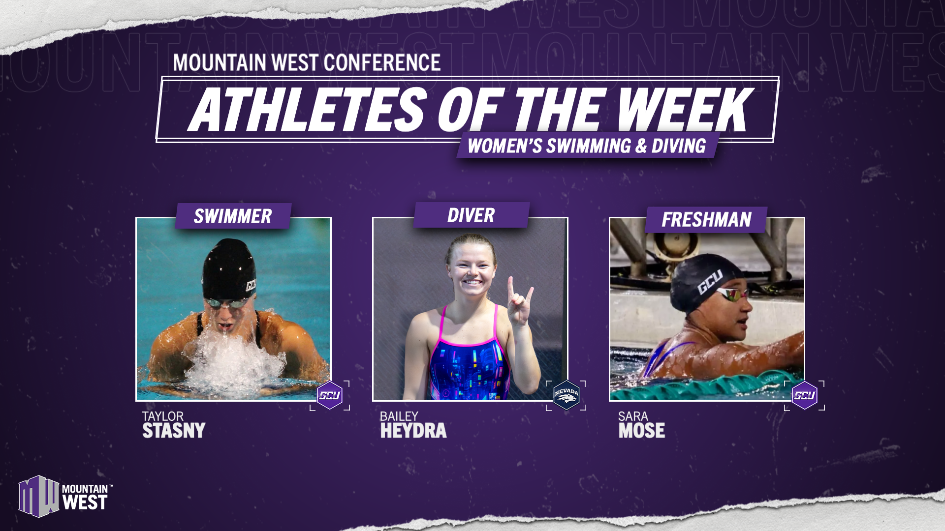 Mountain West Women’s Swimming & Diving Athletes Of The Week – Oct. 28